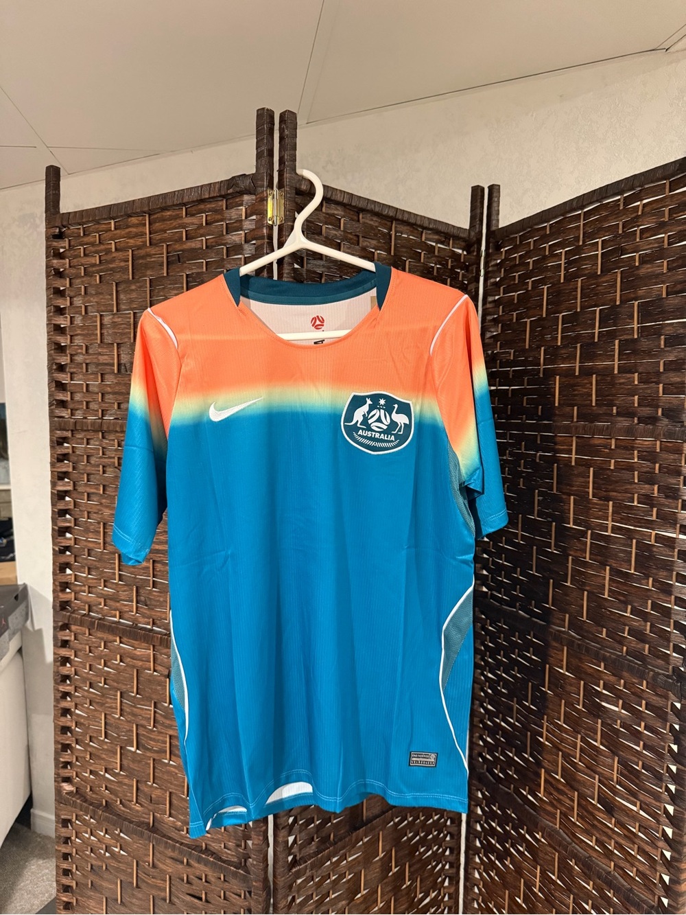 Australia Away Blue/Orange Soccer Jersey 2026